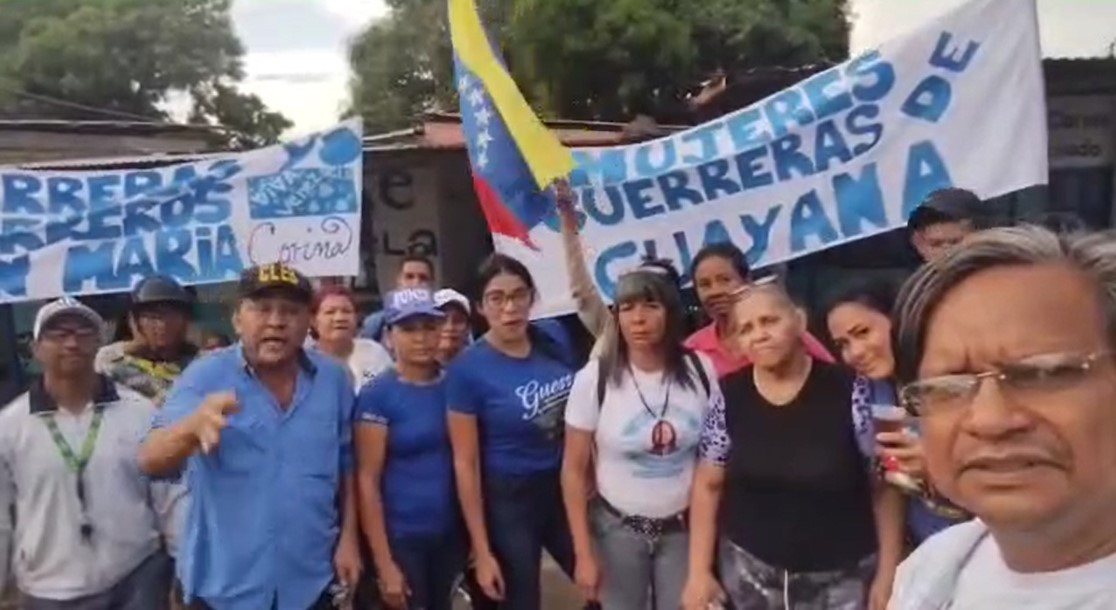 El barrio La Unidad en San Félix caminó por María Corina