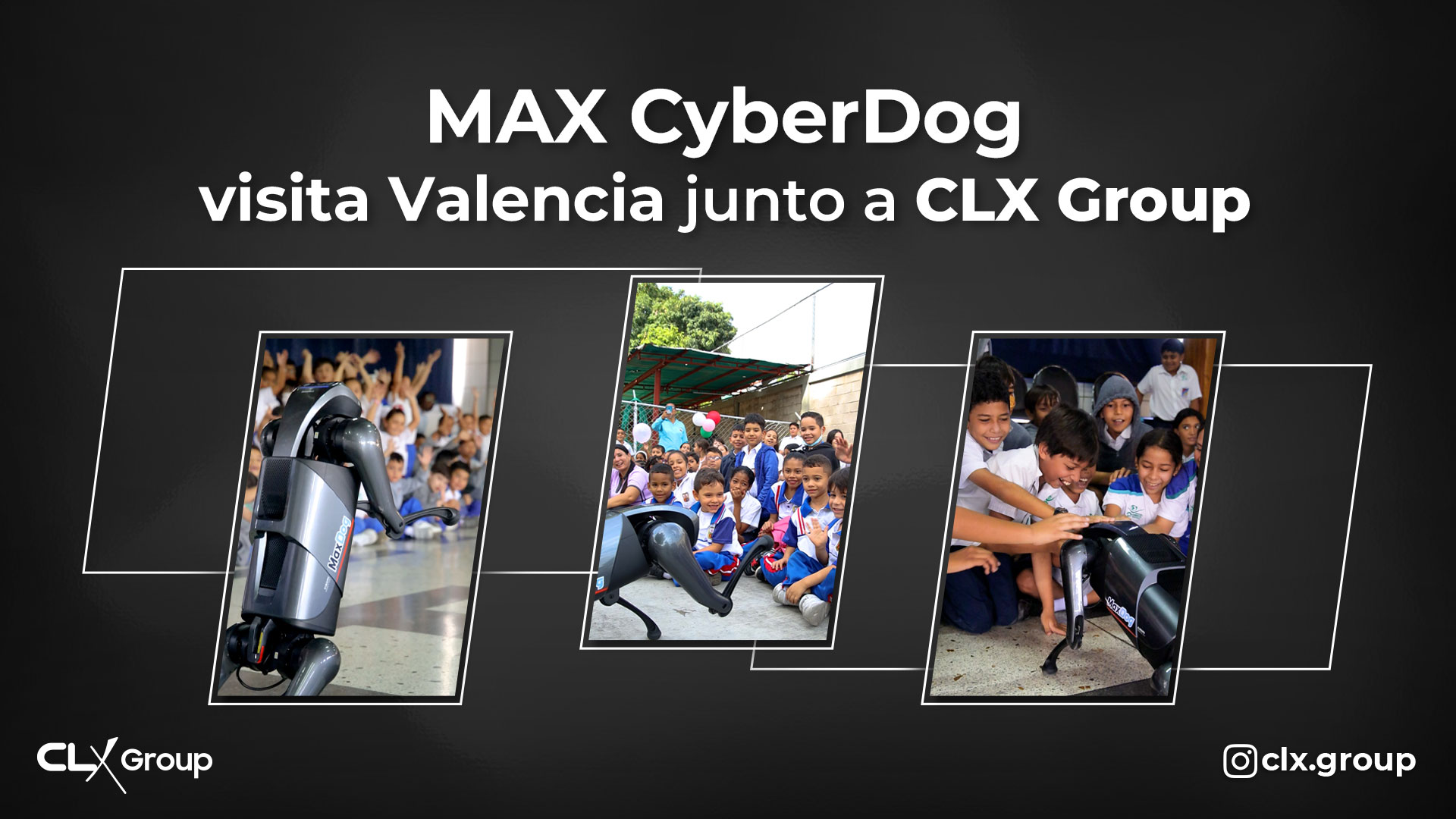 MAX CyberDog visita escuelas de Valencia junto a CLX Group