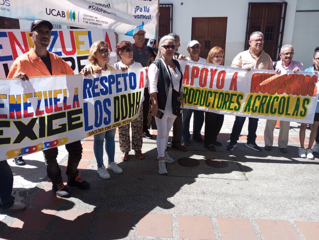 Merideños salieron a las calles en apoyo a los agricultores perseguidos por el régimen