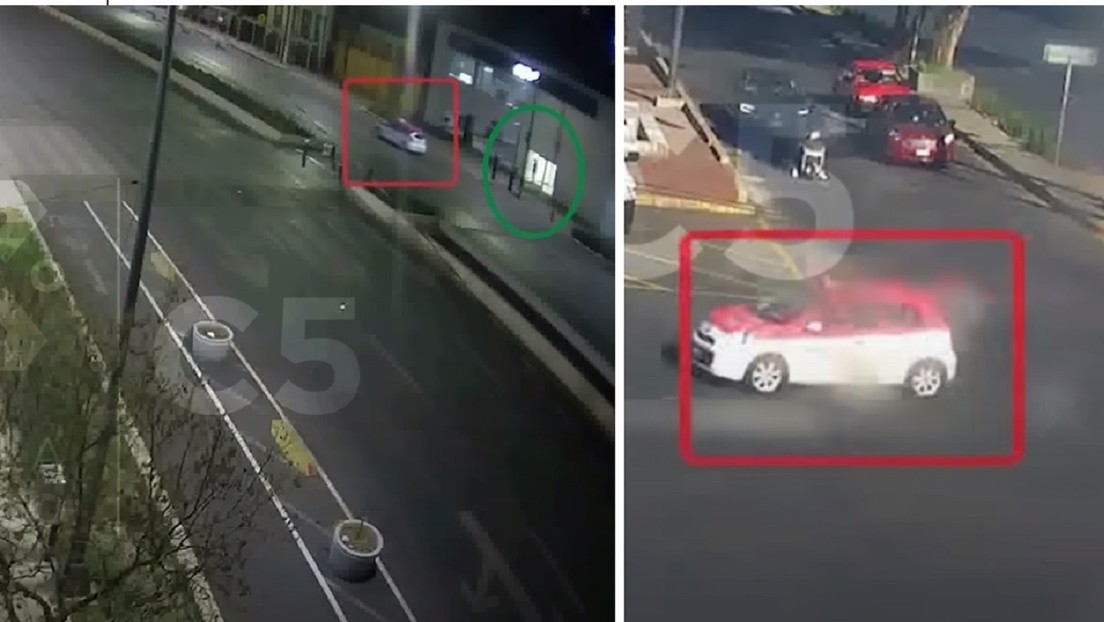 Captan en cámaras el momento en que secuestran a una mujer mientras su acompañante utilizaba un cajero (VIDEO)