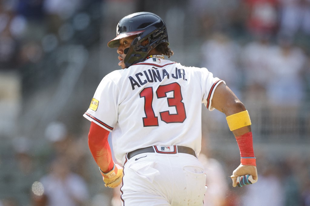 ¡Imparable! Ronald Acuña Jr. alcanzó las 56 bases robadas ante los Gigantes (Video)