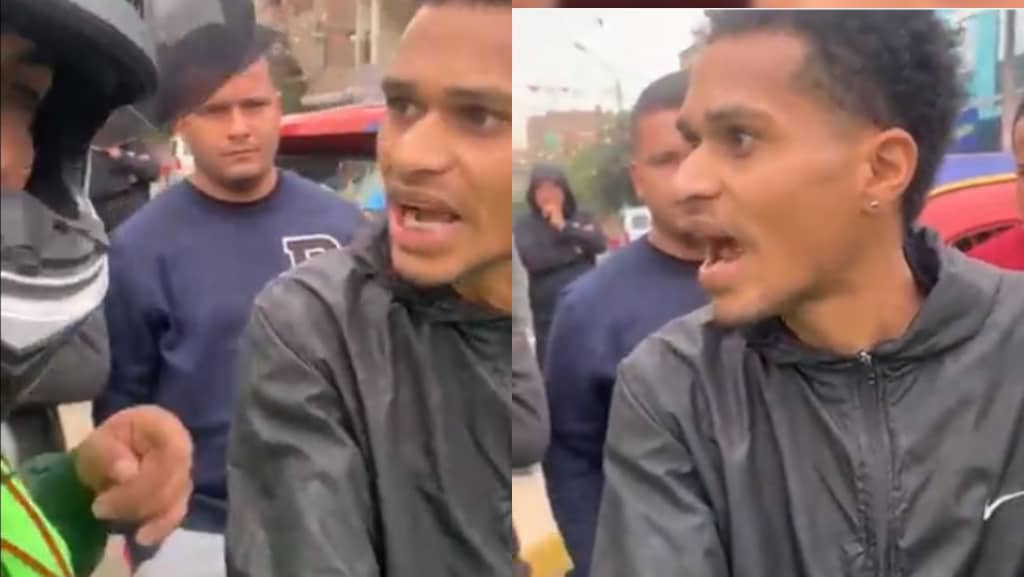 “Búscame de civil para que veas cómo te meto bala”, así amenazó un venezolano a la policía en Perú (VIDEO)