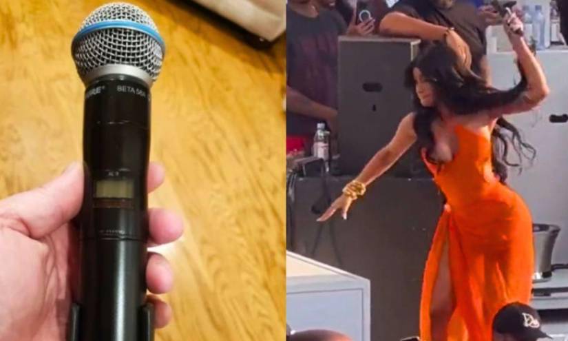 El micrófono que Cardi B le lanzó a una fanática fue subastado en millones de dólares