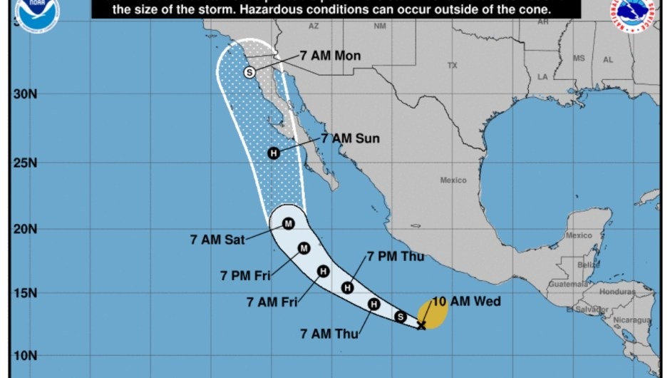 Huracán Hilary amenaza la costa oeste de Estados Unidos