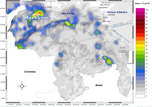 Inameh prevé lluvias en algunos estados de Venezuela este #29Sep