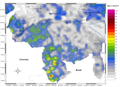 Precipitaciones con descargas eléctricas y ráfagas de viento se mantienen en Venezuela este #24Sep, según Inameh