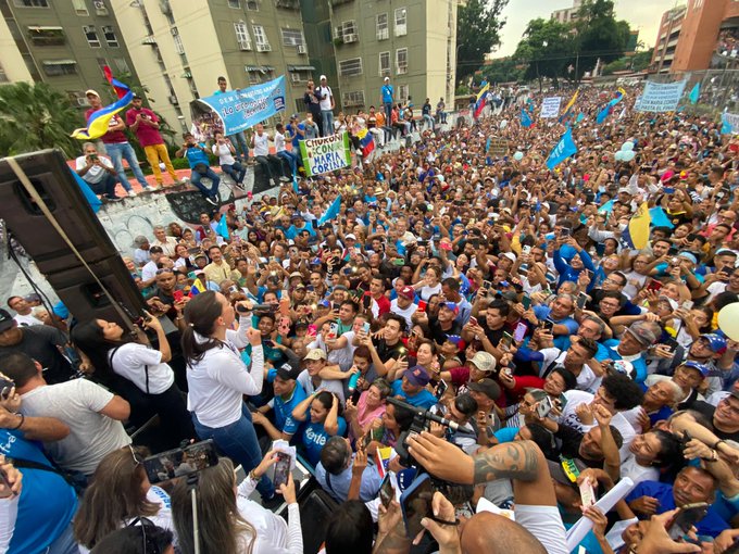 María Corina en Maracay: El 22 de octubre nos vamos a encontrar en las calles de Venezuela