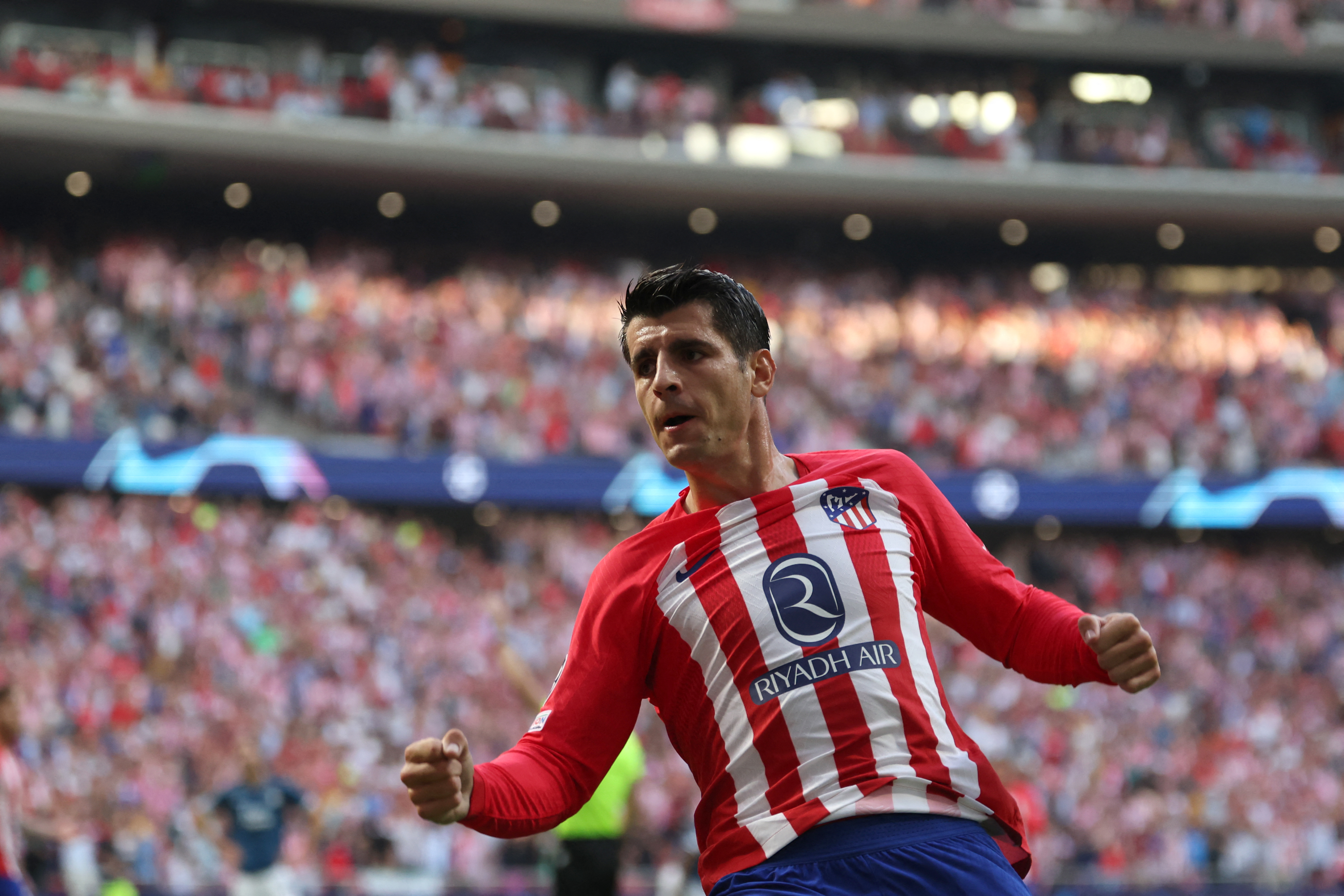 Los goles de Morata colocaron a la cabeza de su grupo al Atlético de Madrid