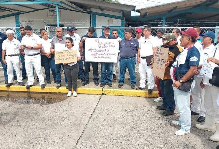 Trabajadores de Sintralac protestaron por salarios justos en El Vigía