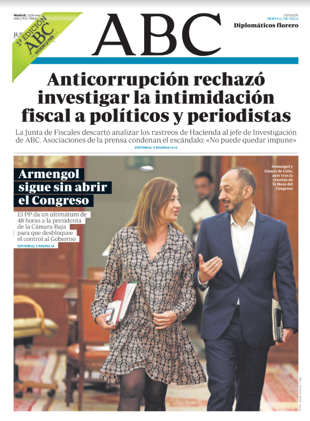 Portadas de la prensa internacional de este jueves 26 de octubre de 2023