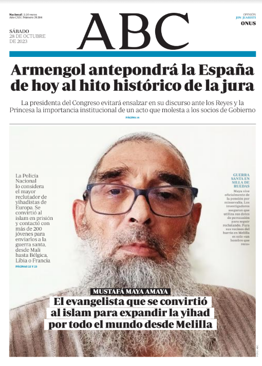 Portadas de la prensa internacional de este sábado 28 de octubre de 2023