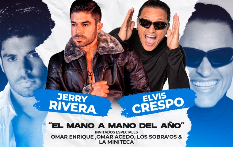 Jerry Rivera y Elvis Crespo harán vibrar el CCCT al ritmo de la salsa y el merengue