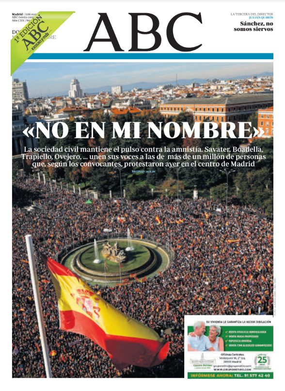 Portadas de la prensa internacional de este domingo 19 de noviembre de 2023