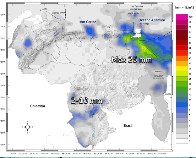 Inameh prevé pocas probabilidades de lluvias en Venezuela este #4Dic