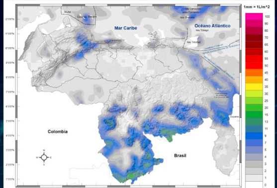 Inameh prevé cielo despejado y baja probabilidad de precipitaciones en gran parte del país