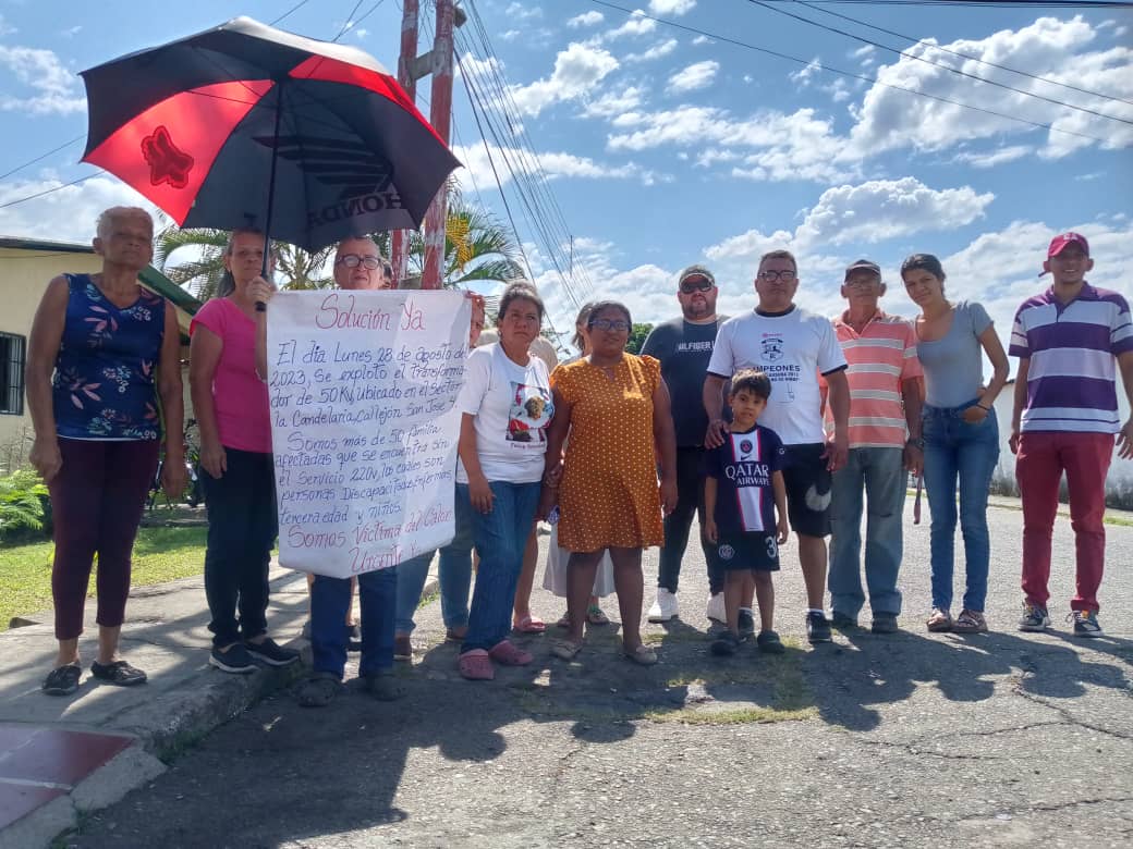 En el sector La Candelaria de Barinas hace cinco meses explotó un transformador y todavía no lo reponen