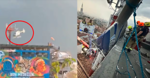 ¿Quiénes son los dueños del helicóptero que cayó en la cima de un exclusivo restaurante de Medellín?