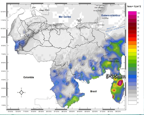 Inameh prevé actividad eléctrica en algunas áreas de Venezuela este #30Mar