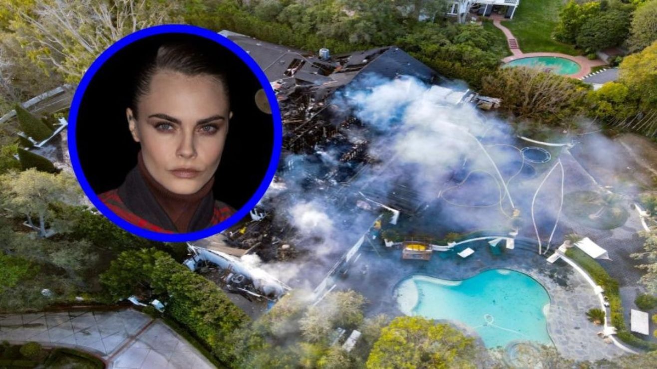 La mansión de Cara Delevingne en Los Ángeles quedó destrozada y este habría sido el motivo del incendio