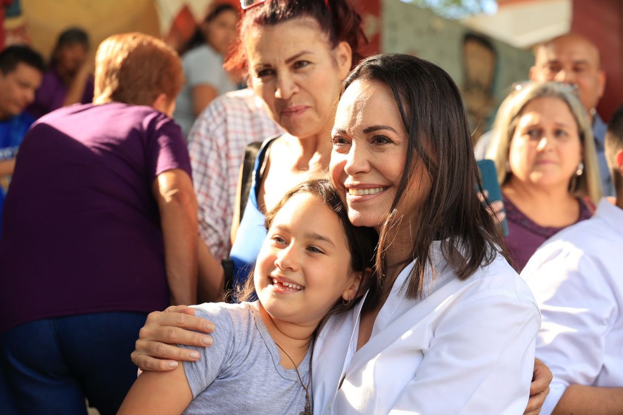 María Corina Machado participó en la misa y procesión del Nazareno en Miranda este #27Mar (VIDEO)