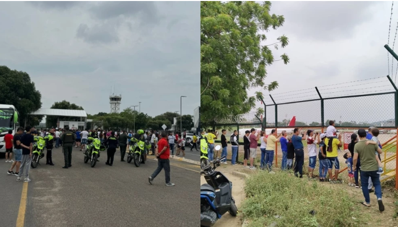 River Plate ilusiona a sus hinchas en Cúcuta con una breve escala rumbo a San Cristóbal