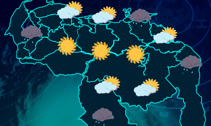 El estado del tiempo en Venezuela este #16Abr, según Inameh