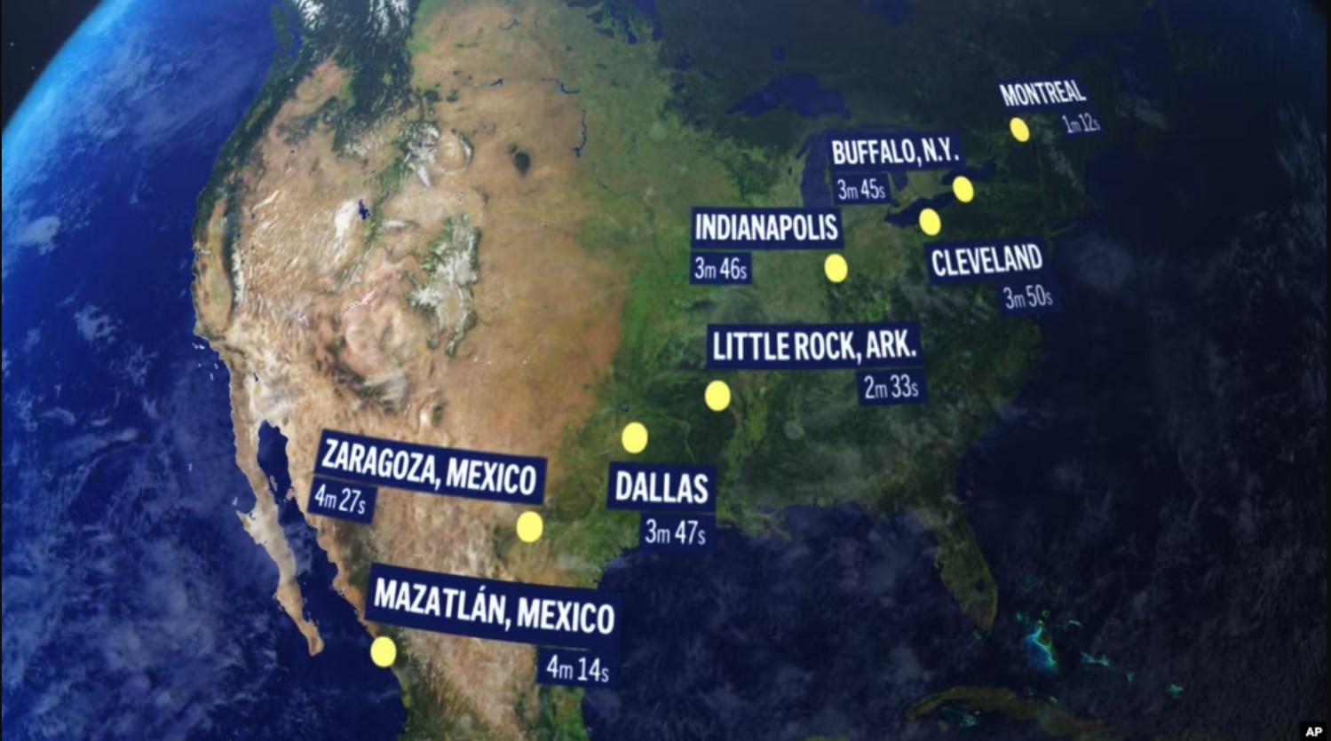 Grandes multitudes esperan el eclipse solar total en cuatro estados de Norteamérica (VIDEO)