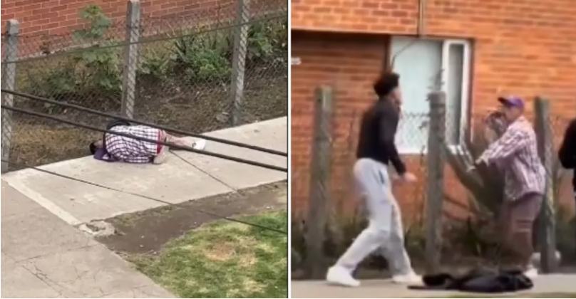 Joven se enfrentó a puño limpio contra presunto ladrón y lo noqueó con un derechazo (VIDEO)