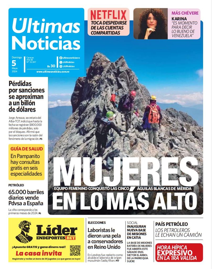 Portadas de este domingo 5 de mayo de 2024