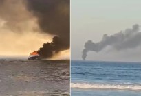 Impactante VIDEO: una lancha se prendió fuego y los turistas se tiraron al mar para salvarse