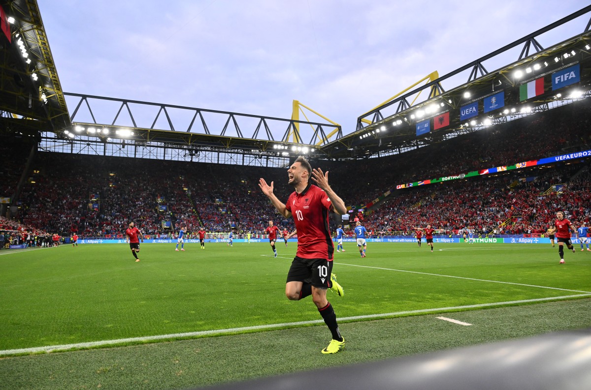 El albanés Nedim Bajrami marcó frente a Italia el gol más rápido en la historia de la Eurocopa