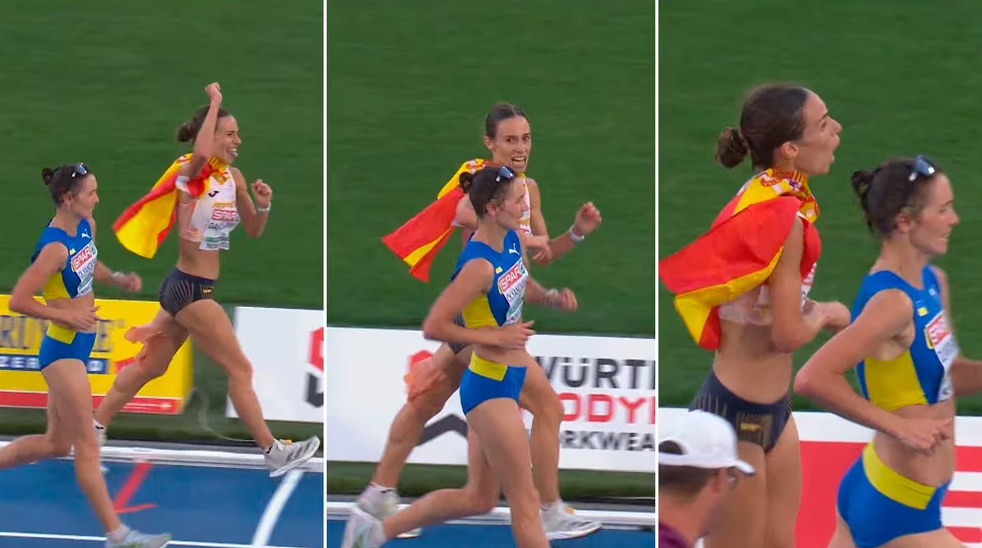 Habló la atleta que perdió la medalla a centímetros de la meta por festejar antes de tiempo