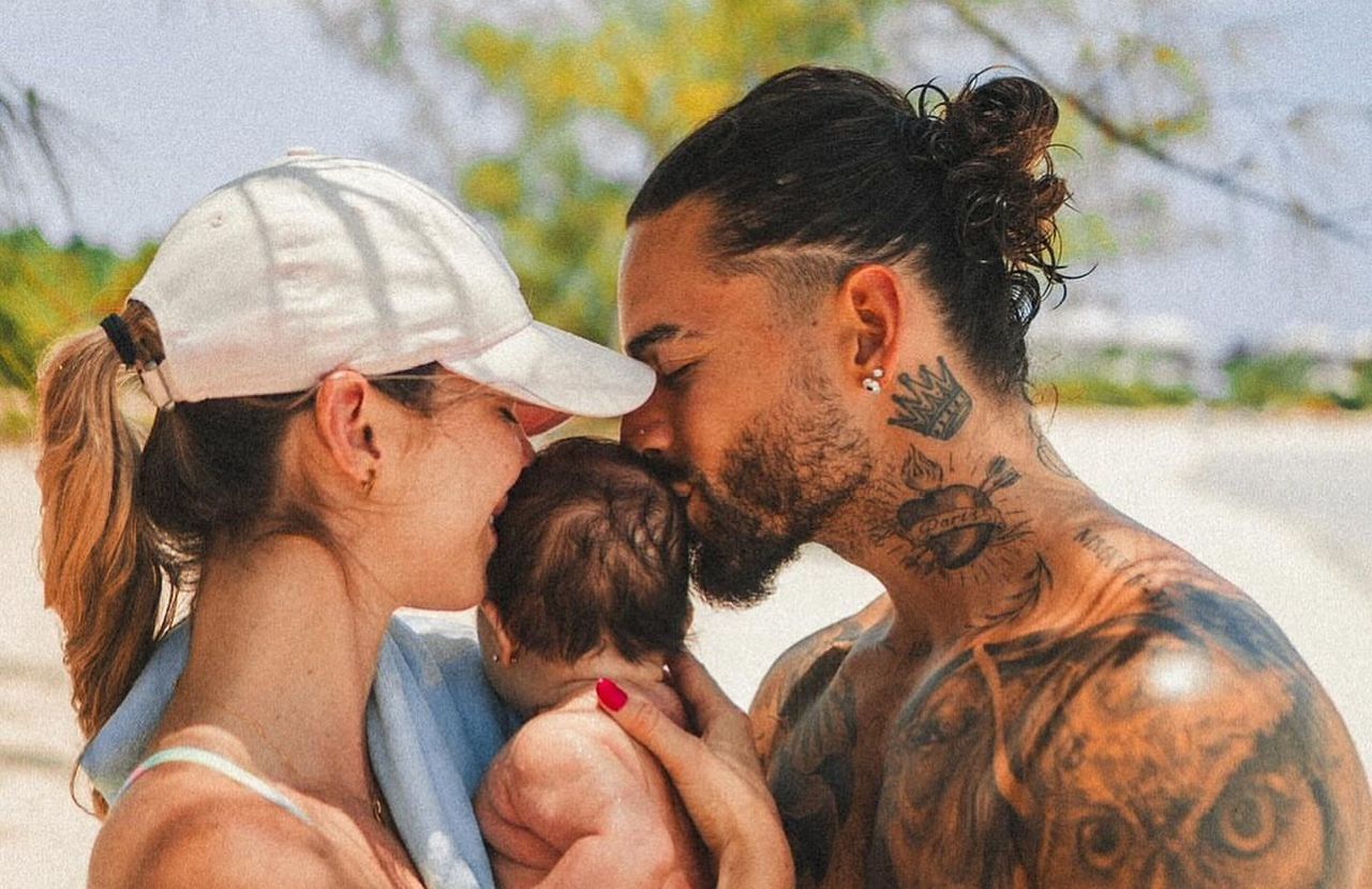 Maluma llevó a su hija recién nacida a lujoso destino