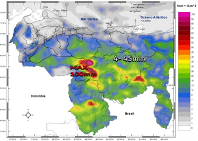 Inameh señaló que la onda tropical 20 se desplaza por el occidente venezolano este #14Jul