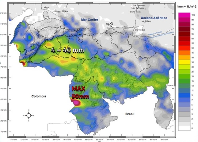 Inameh prevé lluvias de intensidad variable en gran parte del país este #9Jul