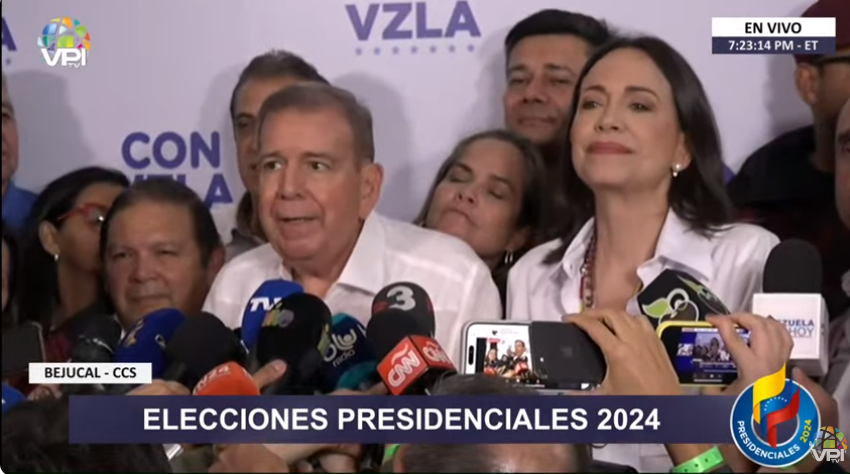 María Corina Machado informó que ya están recibiendo actas para totalizarlas “una por una”