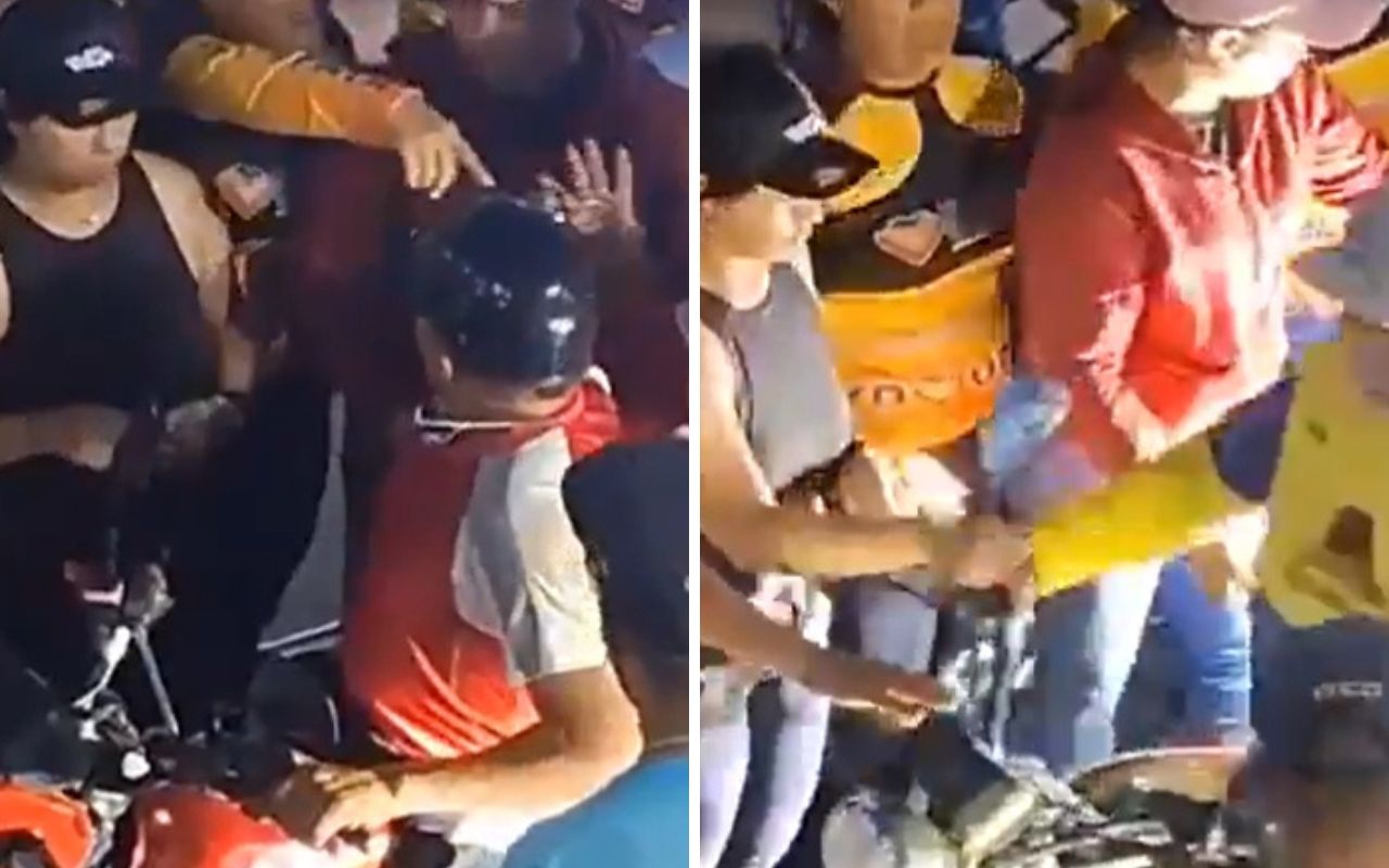 Trampa al desnudo: pillaron al Psuv en flagrancia mientras sobornaba a motorizados para su campaña en Caracas (VIDEO)