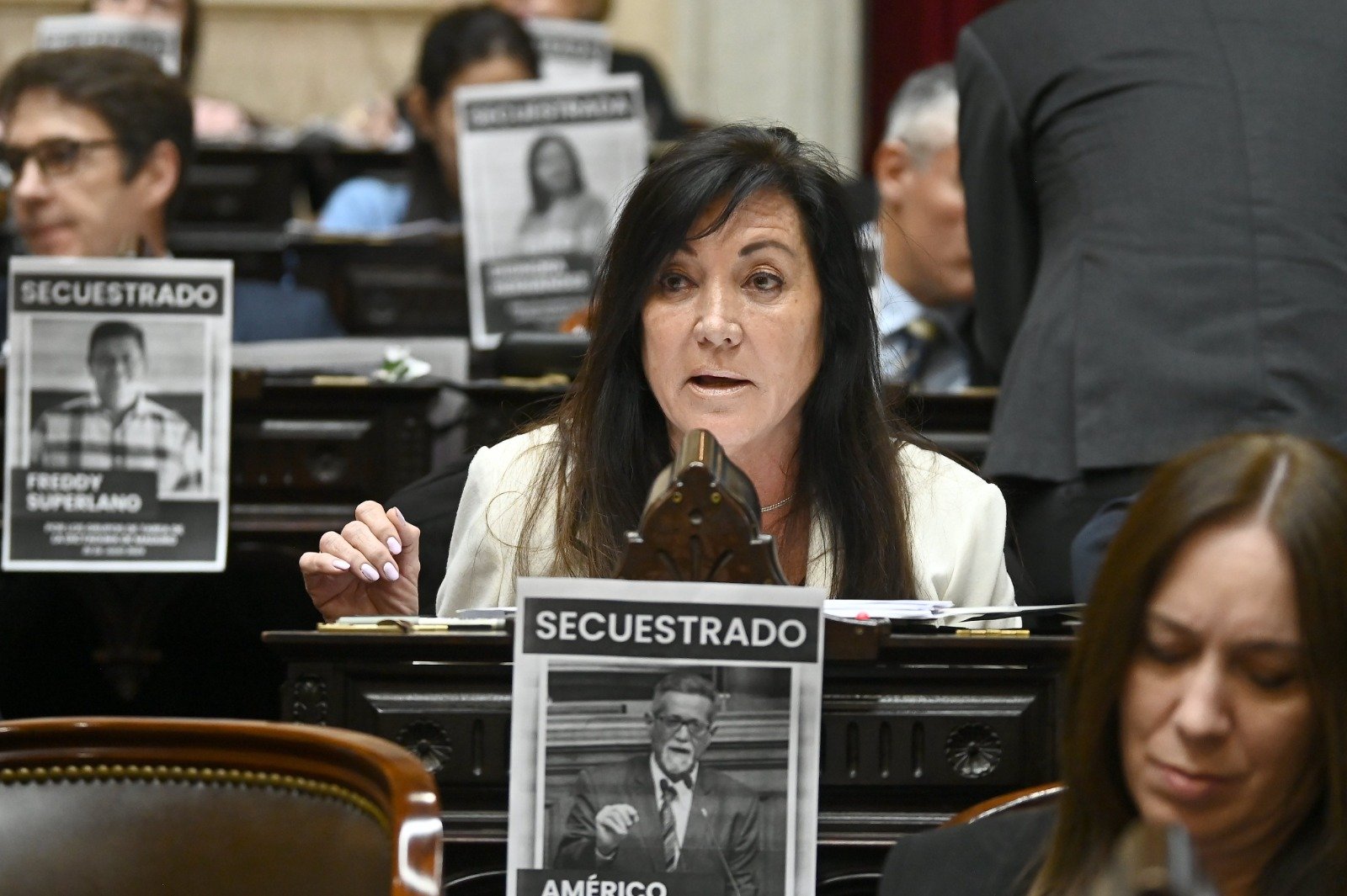 Diputados argentinos exigen liberación de Dignora Hernández, Freddy Superlano, Williams Dávila y Américo De Grazia