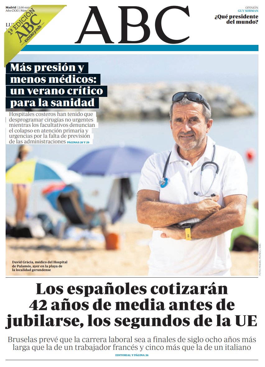 Portadas de la prensa internacional de este lunes 19 de agosto de 2024