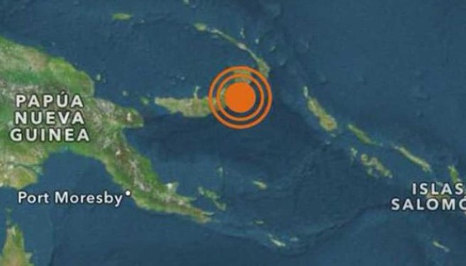 Un terremoto de magnitud 5,6 sacude las aguas en el este de Papúa Nueva Guinea