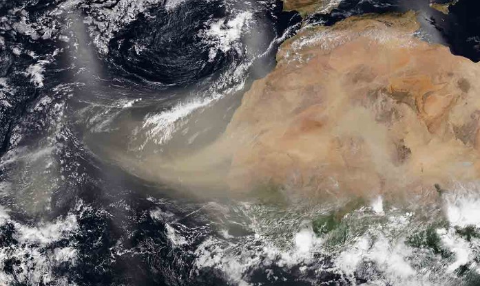 El polvo del Sáhara ha llegado de forma continua al Caribe este verano por el Atlántico