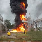 Explosión en subestación eléctrica dejó sin luz a una zona petrolera en Zulia-Foto Cortesía