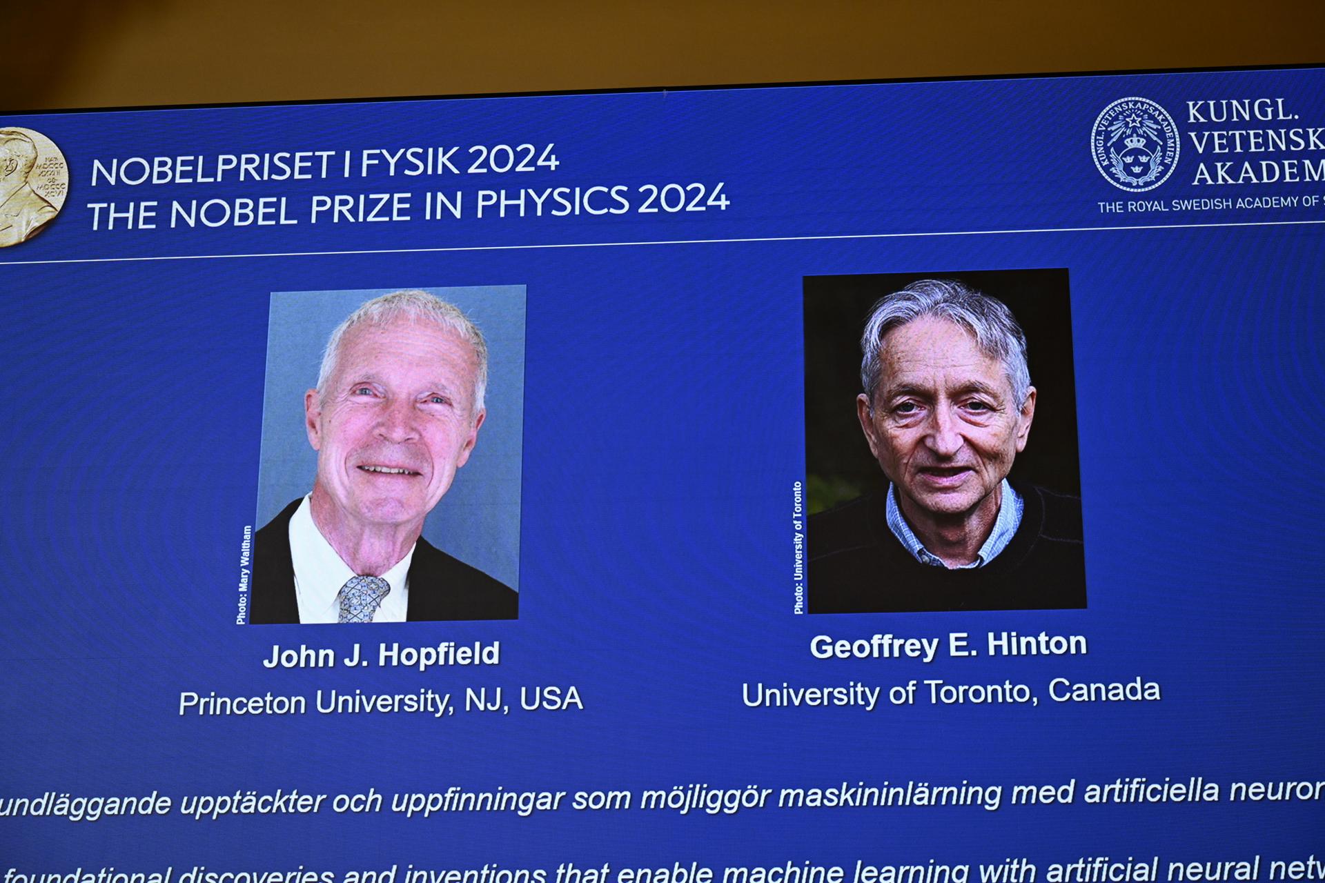 Quiénes son Hopfield y Hinton, dos pioneros de la inteligencia artificial que ganaron el Nobel de Física