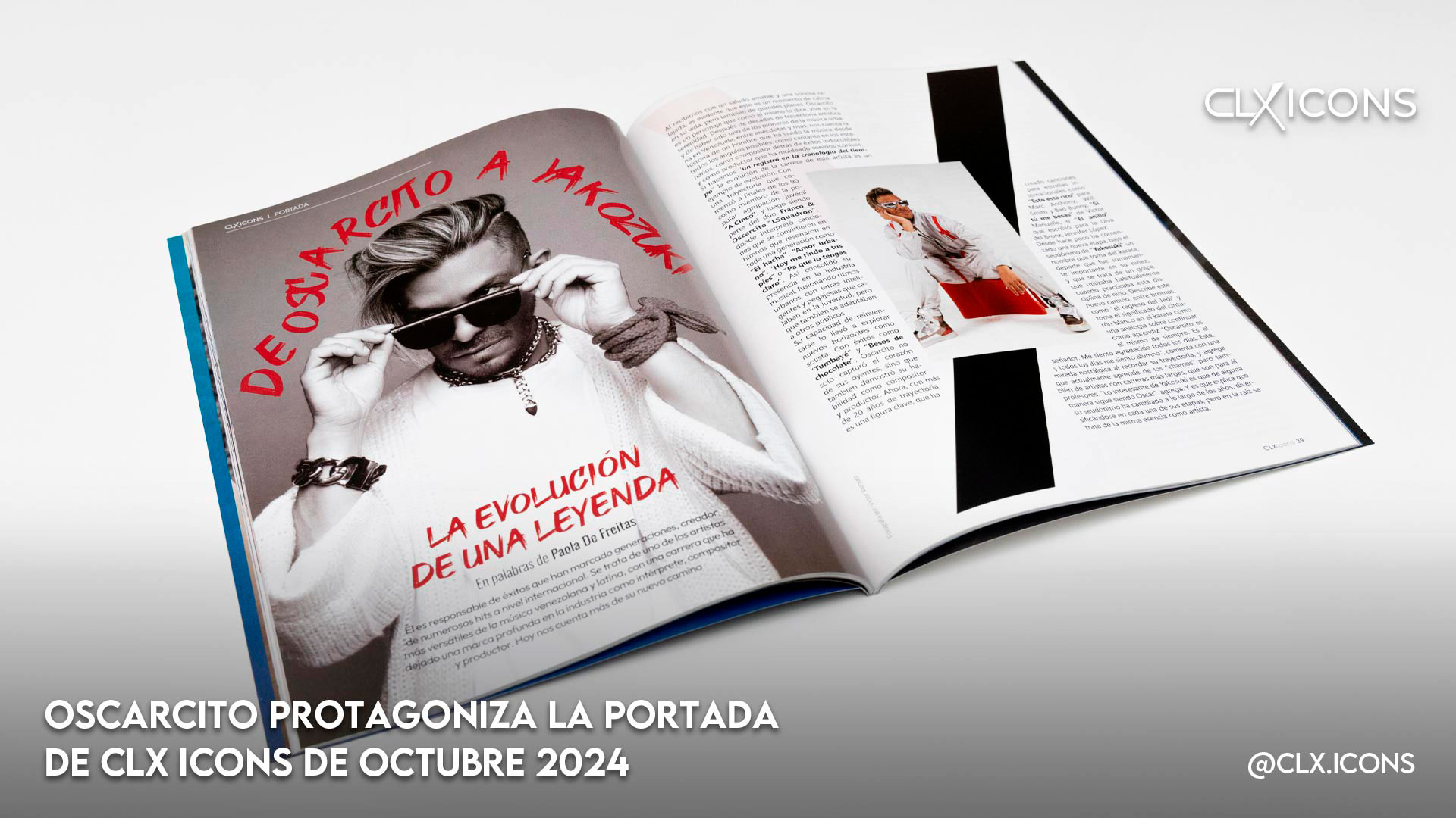 Oscarcito protagoniza la portada de CLX ICONS de octubre 2024