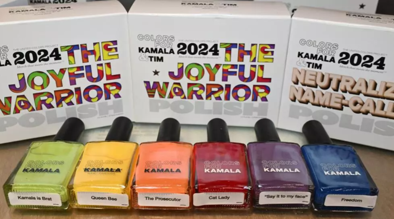 Simpatizantes de Kamala Harris crean línea de esmaltes de uñas para motivar el voto en EEUU