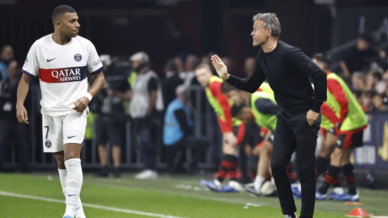 Las duras palabras de Luis Enrique a Mbappé antes de irse del PSG: “Michael Jordan defendía como un hijo de p***”