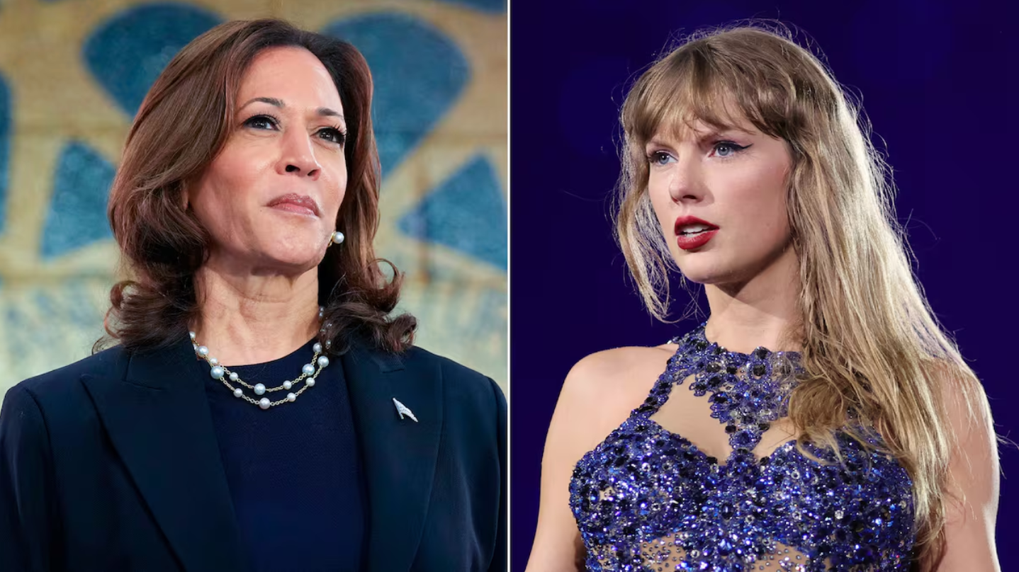 Fans de Taylor Swift lanzaron una campaña de apoyo a Kamala Harris durante la gira “Eras Tour”