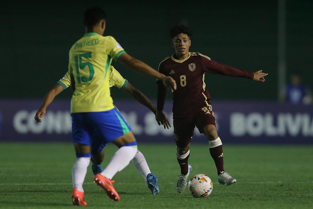 La Vinotinto Sub-15 debutó recibiendo dura goleada frente a Brasil en el Sudamericano