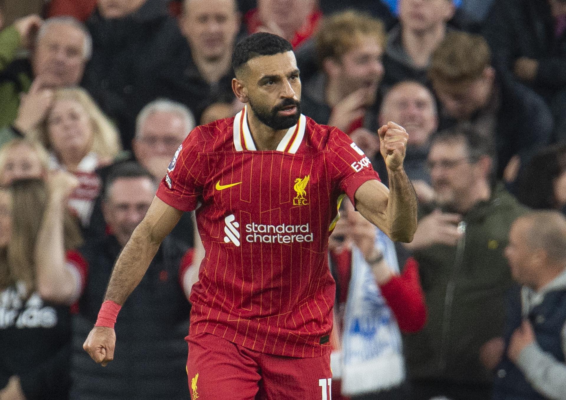 Mohamed Salah brilló en la remontada de los “reds” en Anfield