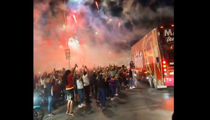 Maturín se tiñó de Vinotinto para animar a una Venezuela que busca superar a Brasil (VIDEO)